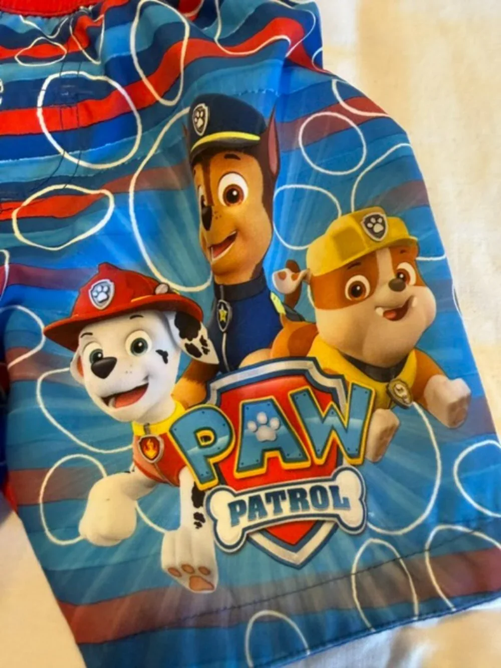 Paw Patrol Kids Boys Rashguard Swim Set with Chase, Rubble & Marshall (4T)